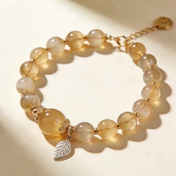 Golden Leaf Charm Bracelet
