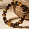 Amber Glow Beaded Bracelet